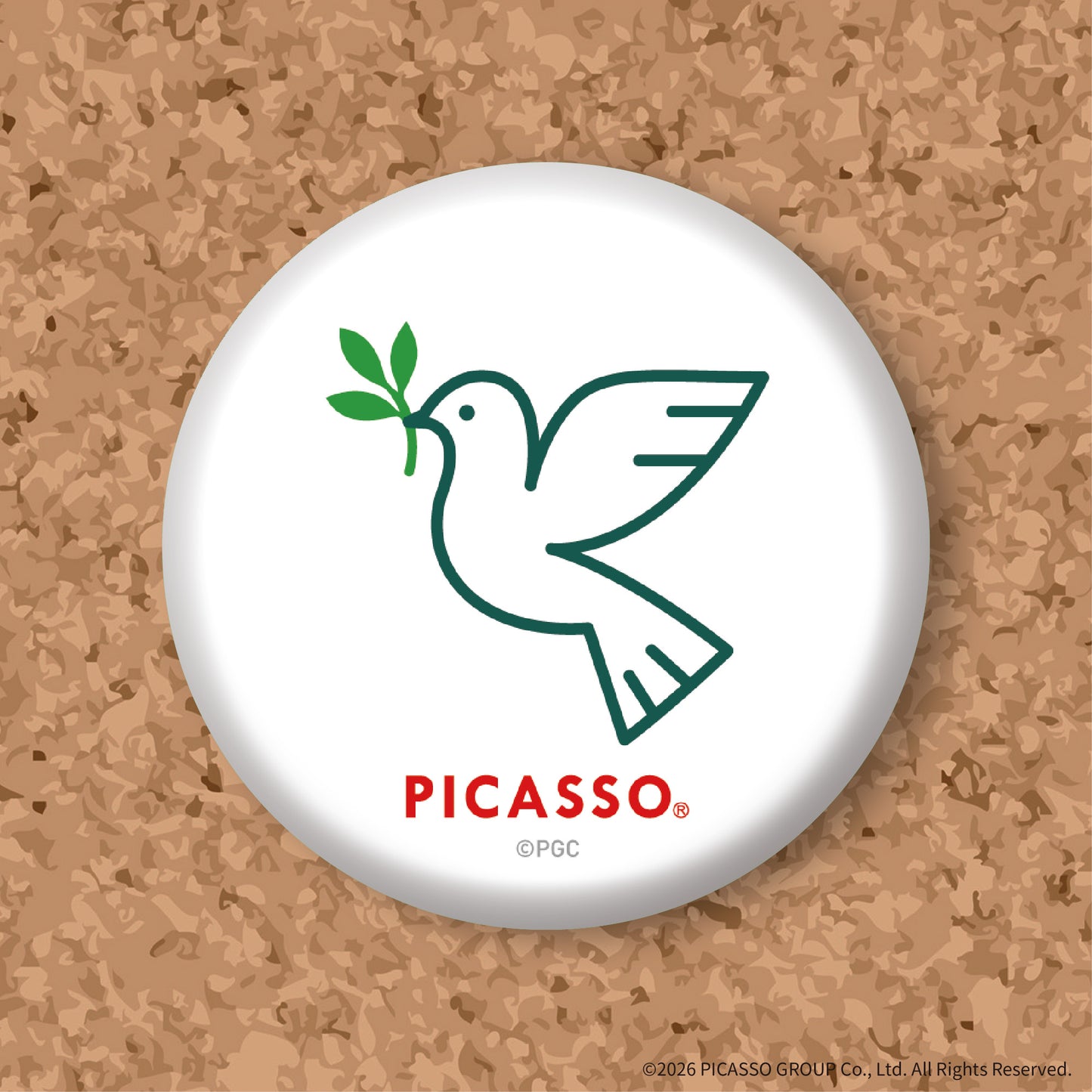 『PICASSO®』×Astromeda 缶バッジ Picasso Dove Series デザイン