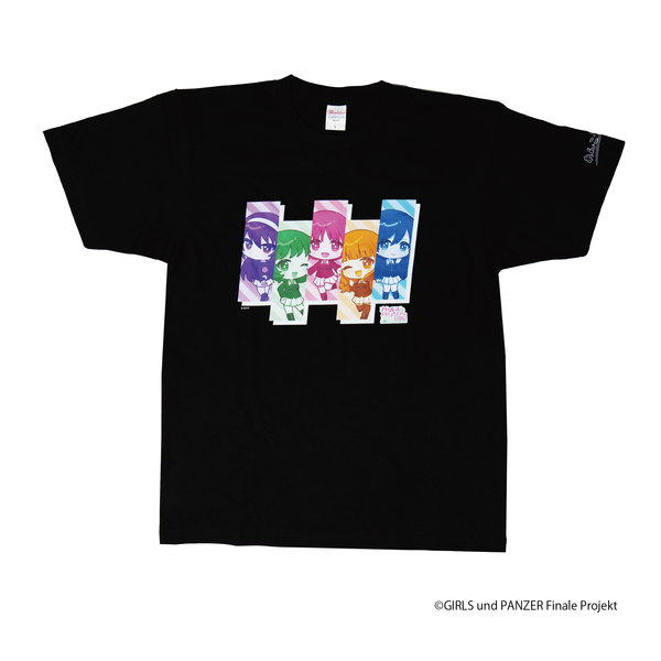 『ガールズ&パンツァー』×Astromeda Tシャツ あんこうチームミニキャラデザイン メインビジュアル
