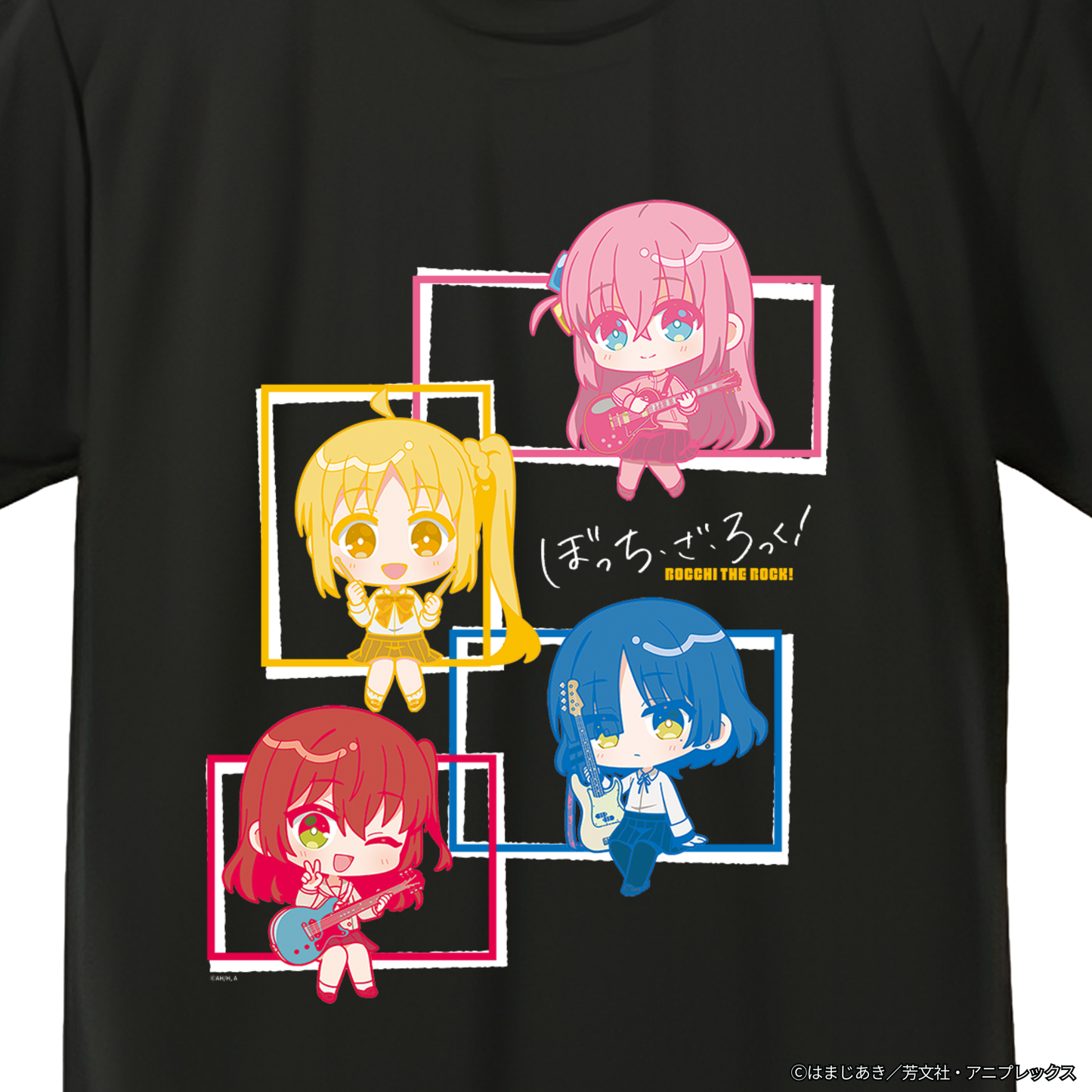 『ぼっち・ざ・ろっく!』×Astromeda Tシャツ 4キャラ拡大デザイン