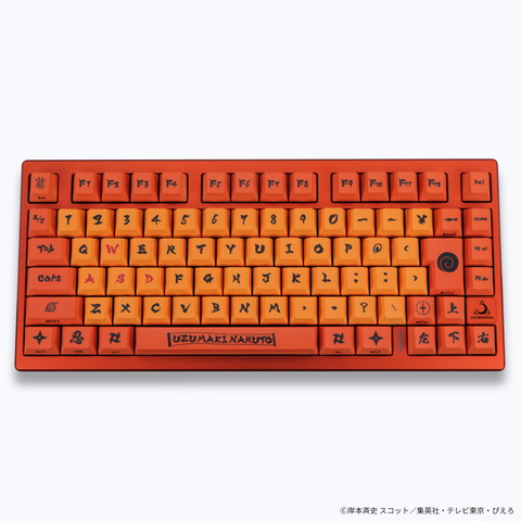 『NARUTO-ナルト- 疾風伝』8K対応ゲーミングキーボード【うずまきナルト】