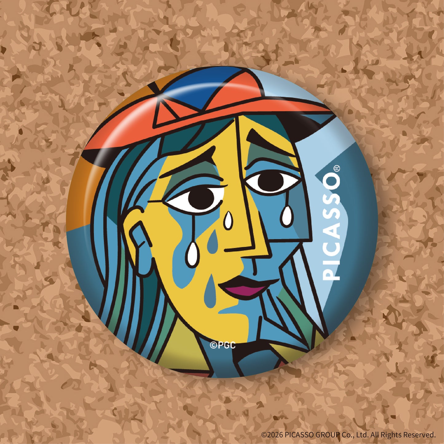 『PICASSO®』×Astromeda 缶バッジ The Weeping Woman デザイン