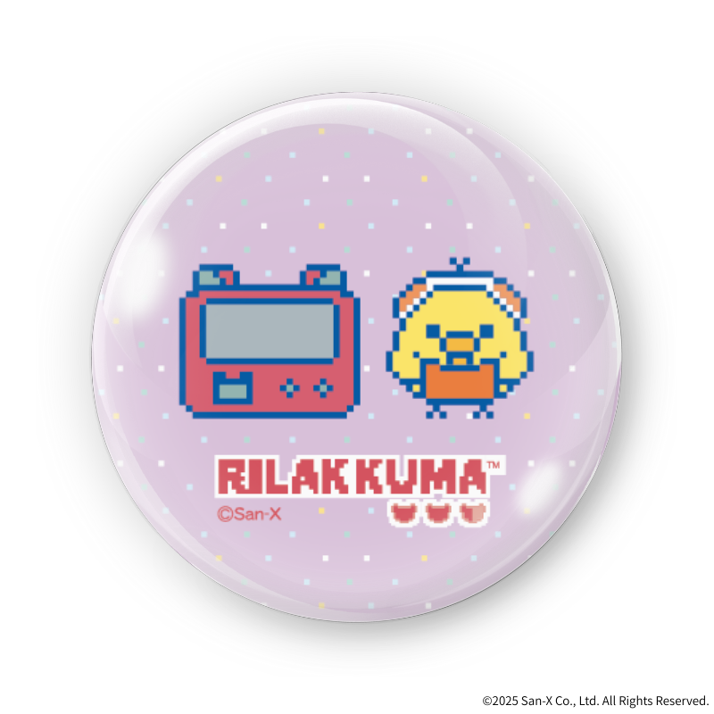 『リラックマ』×Astromeda 缶バッジ キイロイトリ ミニキャラデザイン