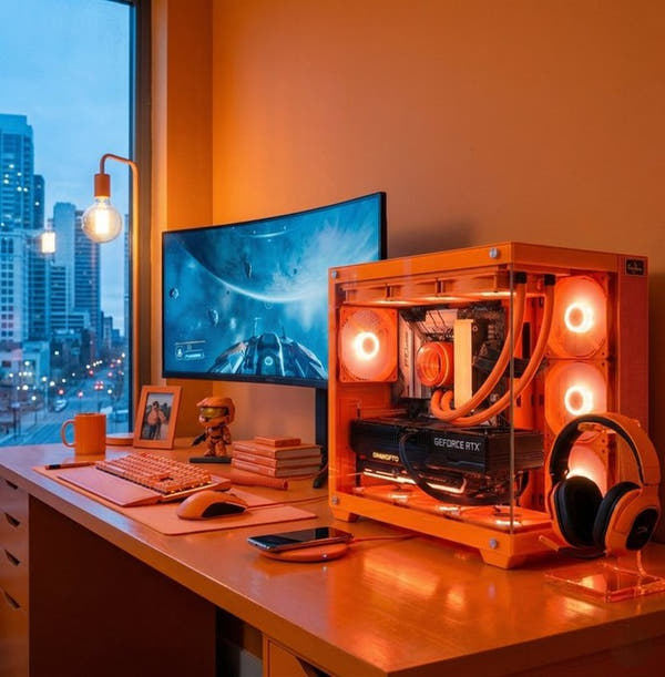 オレンジゲーミングPC