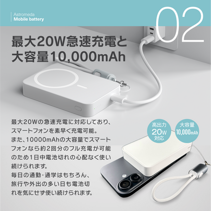 『ストリートファイター6』×Astromeda モバイルバッテリー【キャミィ】 最大20W急速充電・大容量10000mAh