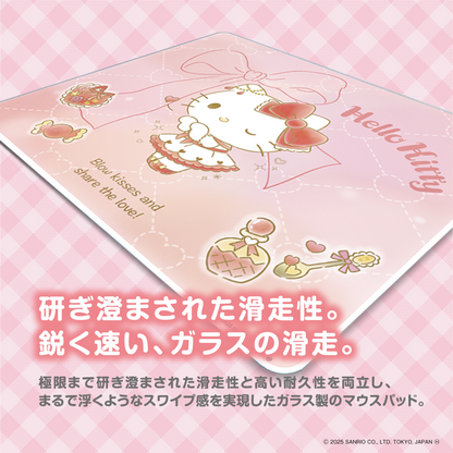 『サンリオキャラクターズ』×「Astromeda」ガラス製ゲーミングマウスパッド【ハローキティ】