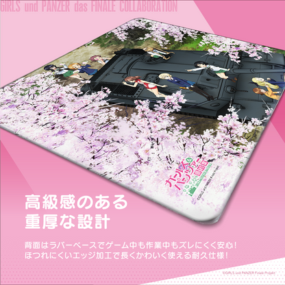 『ガールズ＆パンツァー』×Astromeda ゲーミングラバーマウスパッド【桜＆戦車】 サイズ詳細