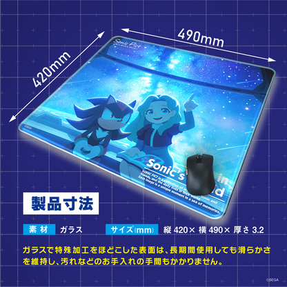 『 ソニック・ザ・ヘッジホッグ』×「Astromeda」ガラス製ゲーミングマウスパッド 【2020年7月「あれと……あの星よ！」】