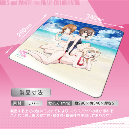 『ガールズ＆パンツァー』×「Astromeda」ゲーミングラバーマウスパッド【西住まほ＆西住みほ＆ケイモデル】