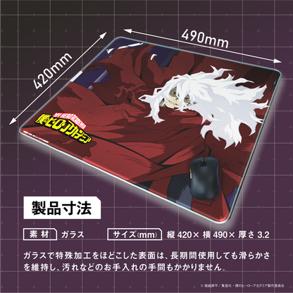 「Astromeda」×TVアニメ『僕のヒーローアカデミア』ガラス製ゲーミングマウスパッド【死柄木弔モデル】