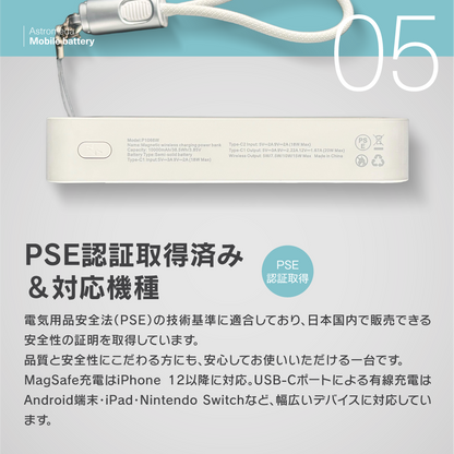 『ストリートファイター6』×Astromeda モバイルバッテリー【キャミィ】 PSE認証取得済・iPhone/Android/iPad/Switch対応