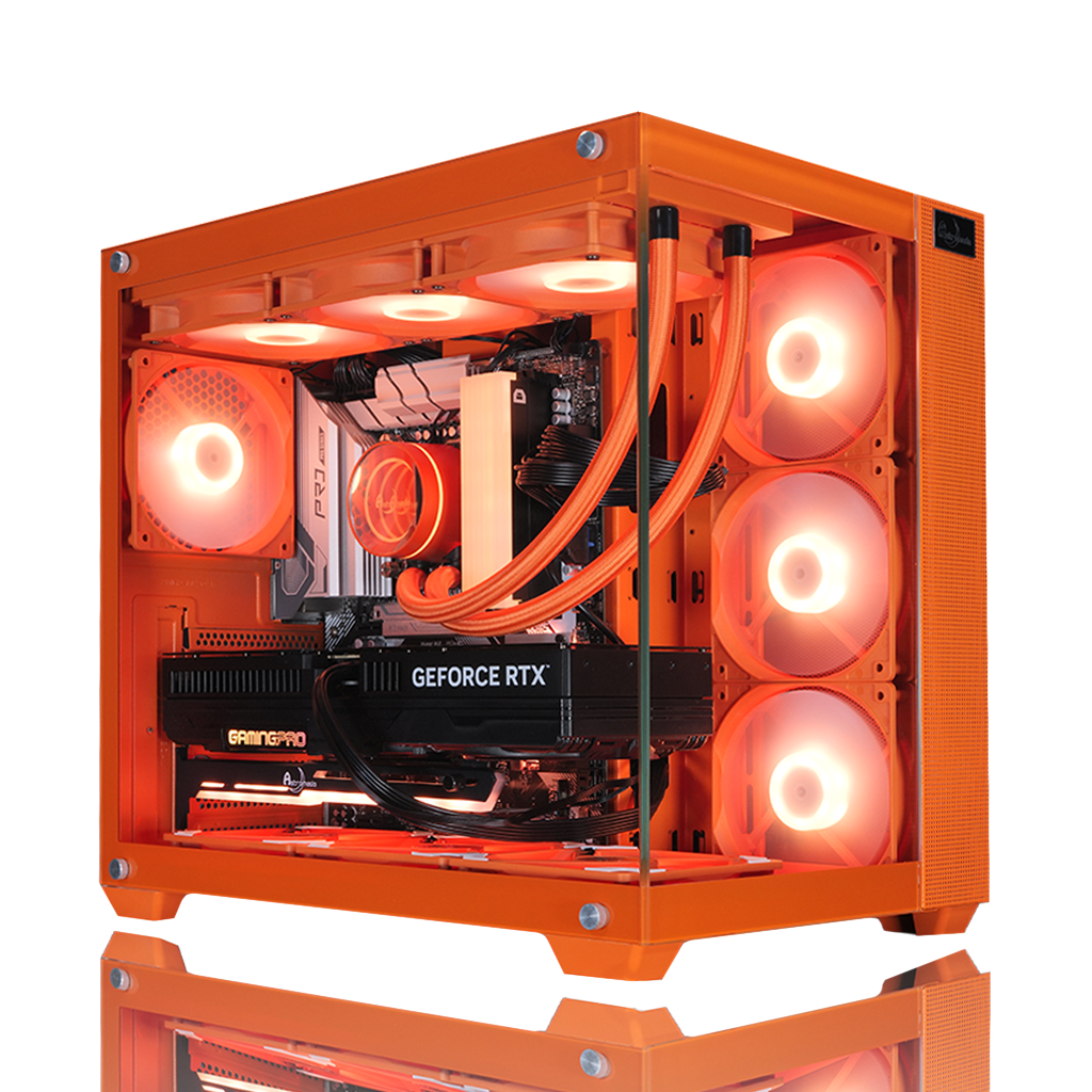 Core Ultra 7 265F × RX 9070 XT ゲーミングPC オレンジ(橙) BTO