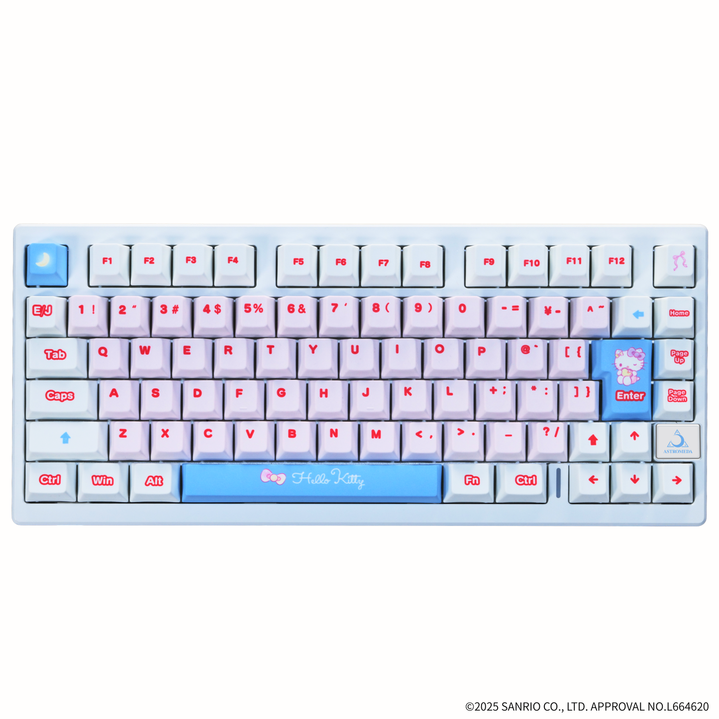 『サンリオキャラクターズ』×「Astromeda」8K対応ゲーミングキーボード【ハローキティ】