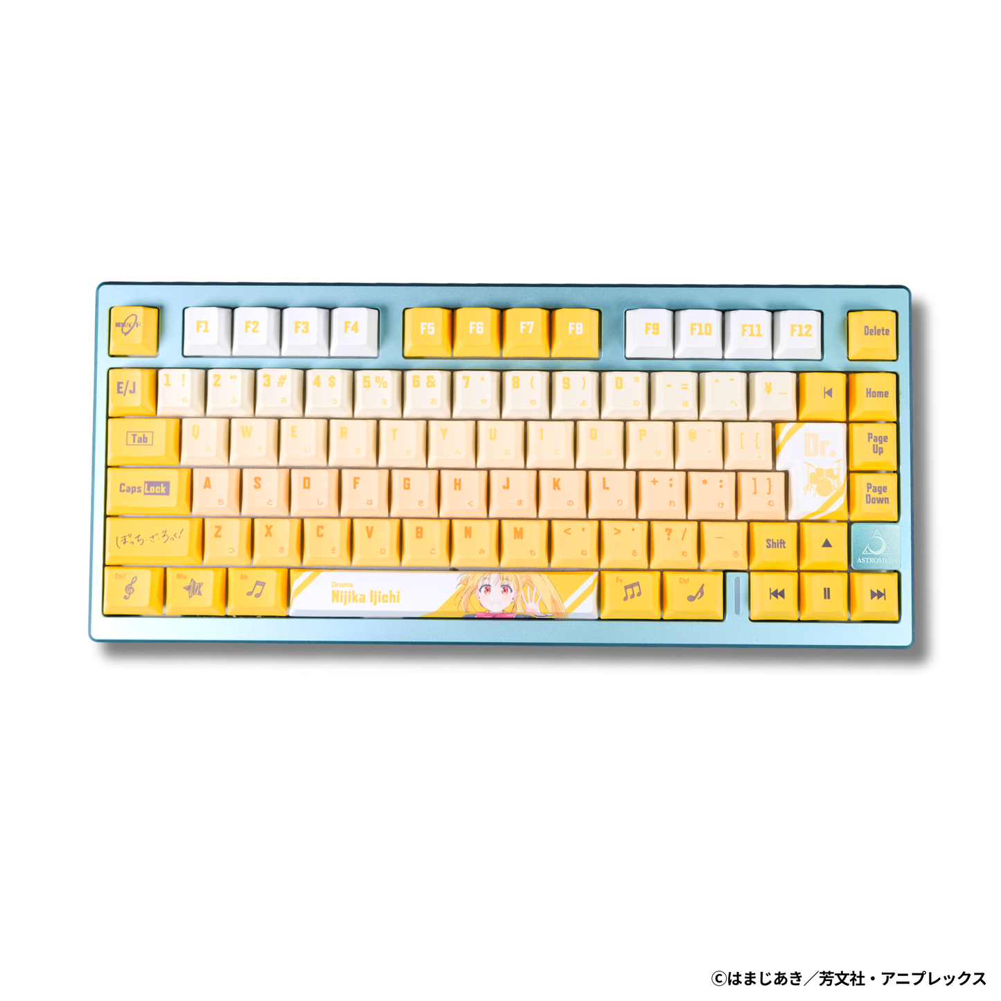 アニメ「ぼっち・ざ・ろっく！」×「Asromeda」8K対応ゲーミングキーボード【伊地知虹夏モデル】 ブラック