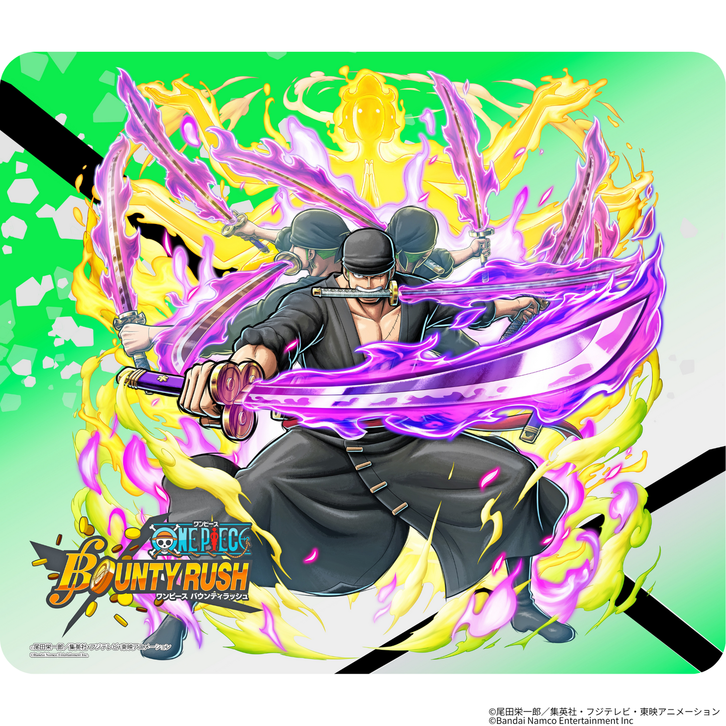 『ONE PIECE バウンティラッシュ』×Astromeda ゲーミングマウスパッド【ゾロモデル】 ゾロ等身イラスト ONE PIECEデザイン メインビジュアル