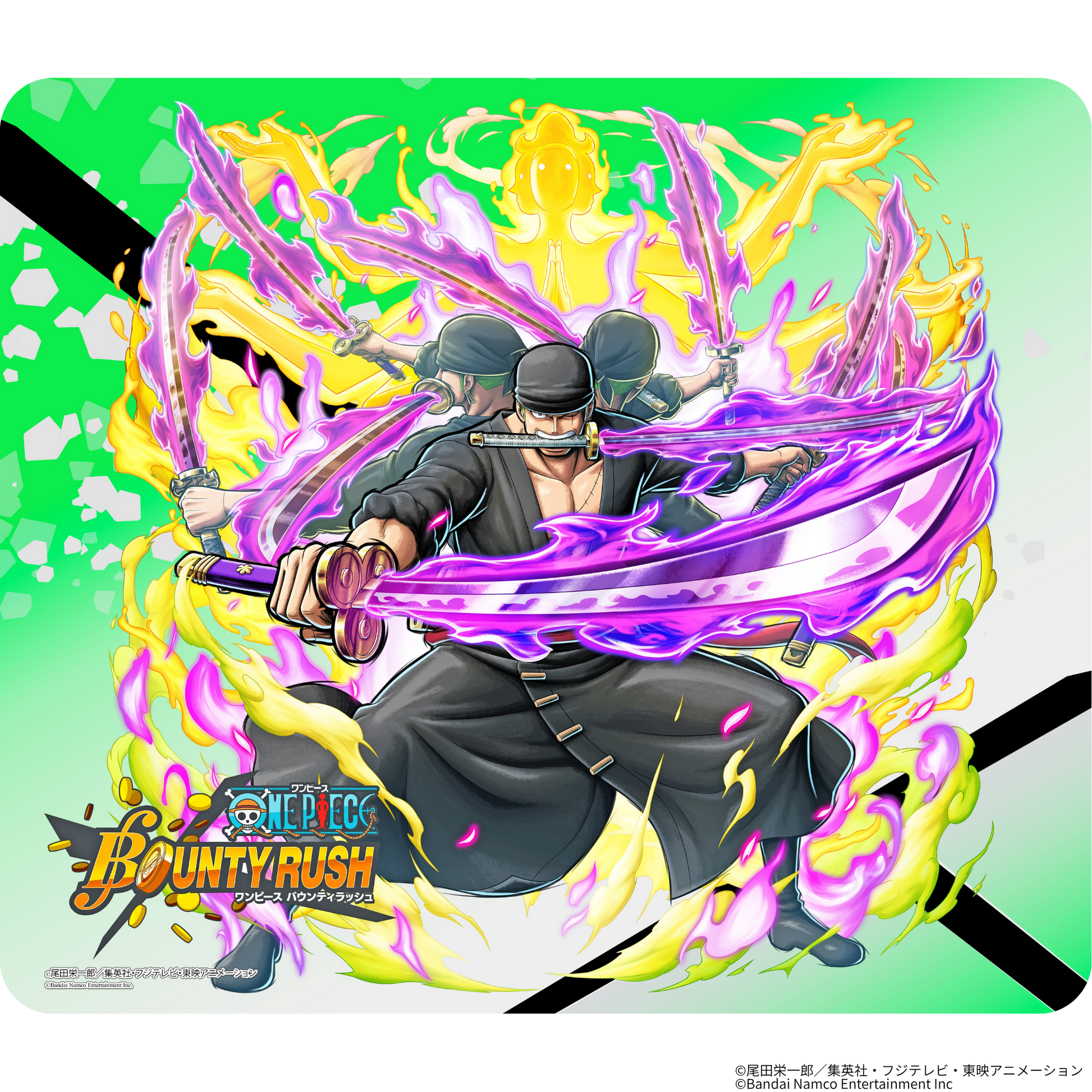 『ONE PIECE バウンティラッシュ』×Astromeda ゲーミングマウスパッド【ゾロモデル】 ゾロ等身イラスト ONE PIECEデザイン メインビジュアル