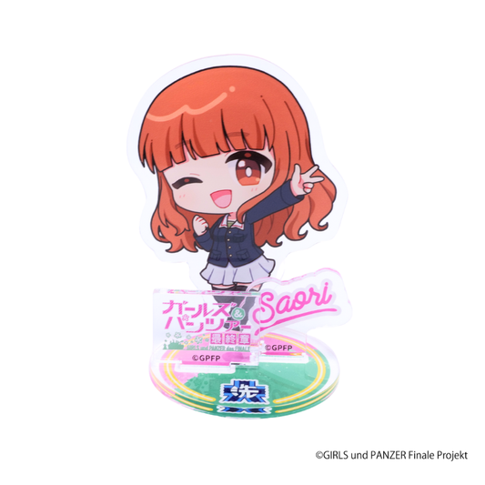『ガールズ&パンツァー』×Astromeda アクリルスタンド 式部沙織 描き下ろしミニキャラ