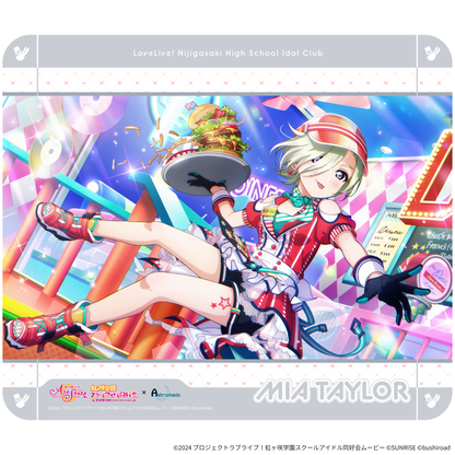 『ラブライブ!虹ヶ咲学園スクールアイドル同好会』×Astromeda ゲーミングラバーマウスパッド【ミア・テイラー】 ミア・テイラー等身イラスト 虹ヶ咲学園デザイン メインビジュアル
