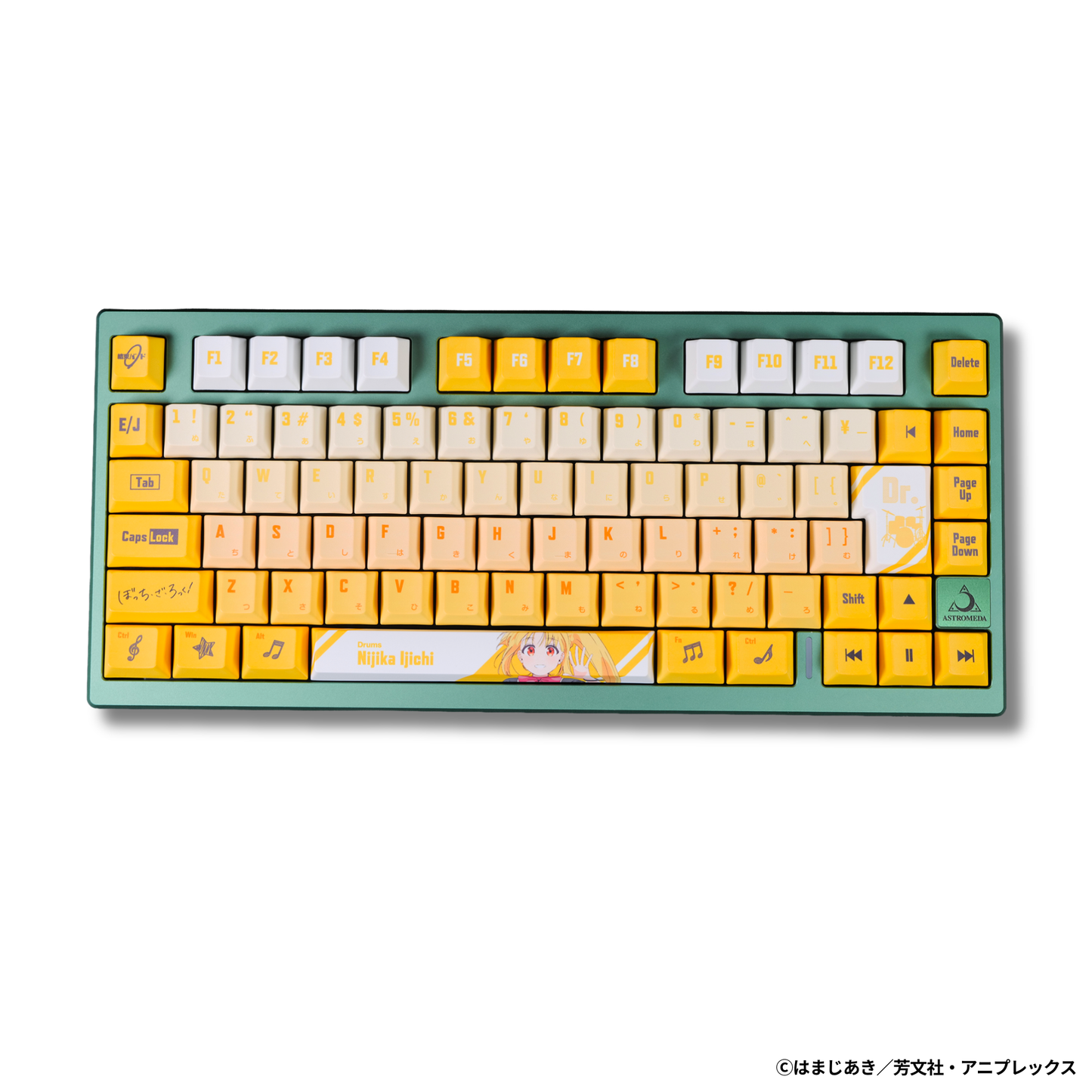 アニメ「ぼっち・ざ・ろっく！」×「Asromeda」8K対応ゲーミングキーボード【伊地知虹夏モデル】 ブラック