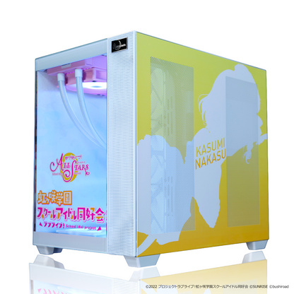 『ラブライブ！虹ヶ咲学園スクールアイドル同好会』×Astromeda コラボゲーミングPC【中須かすみ】 強化フロントクリアガラスRGB内部