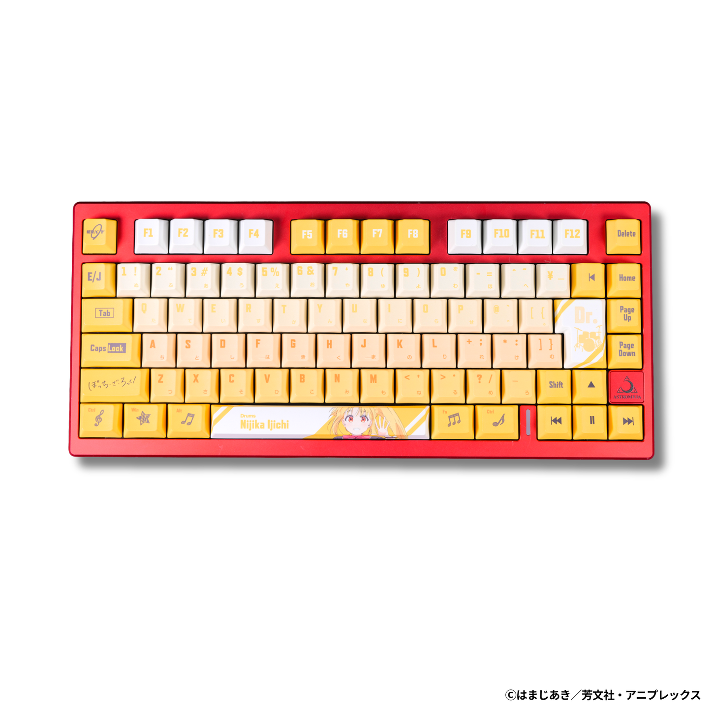 アニメ「ぼっち・ざ・ろっく！」×「Asromeda」8K対応ゲーミングキーボード【伊地知虹夏モデル】 ブラック
