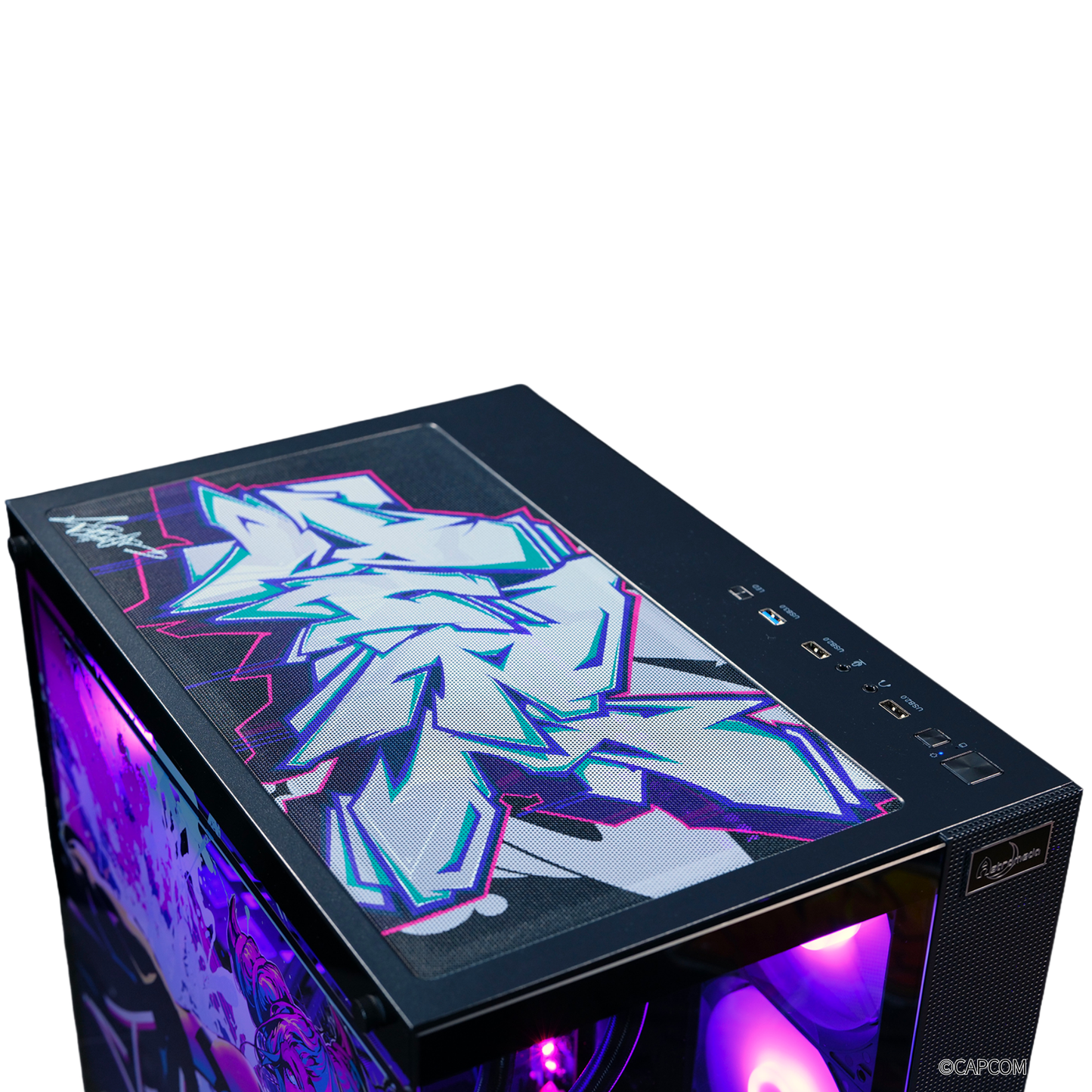 『ストリートファイター6』×Astromeda コラボゲーミングPC着せ替えパネル【ジュリ】 バックパネル