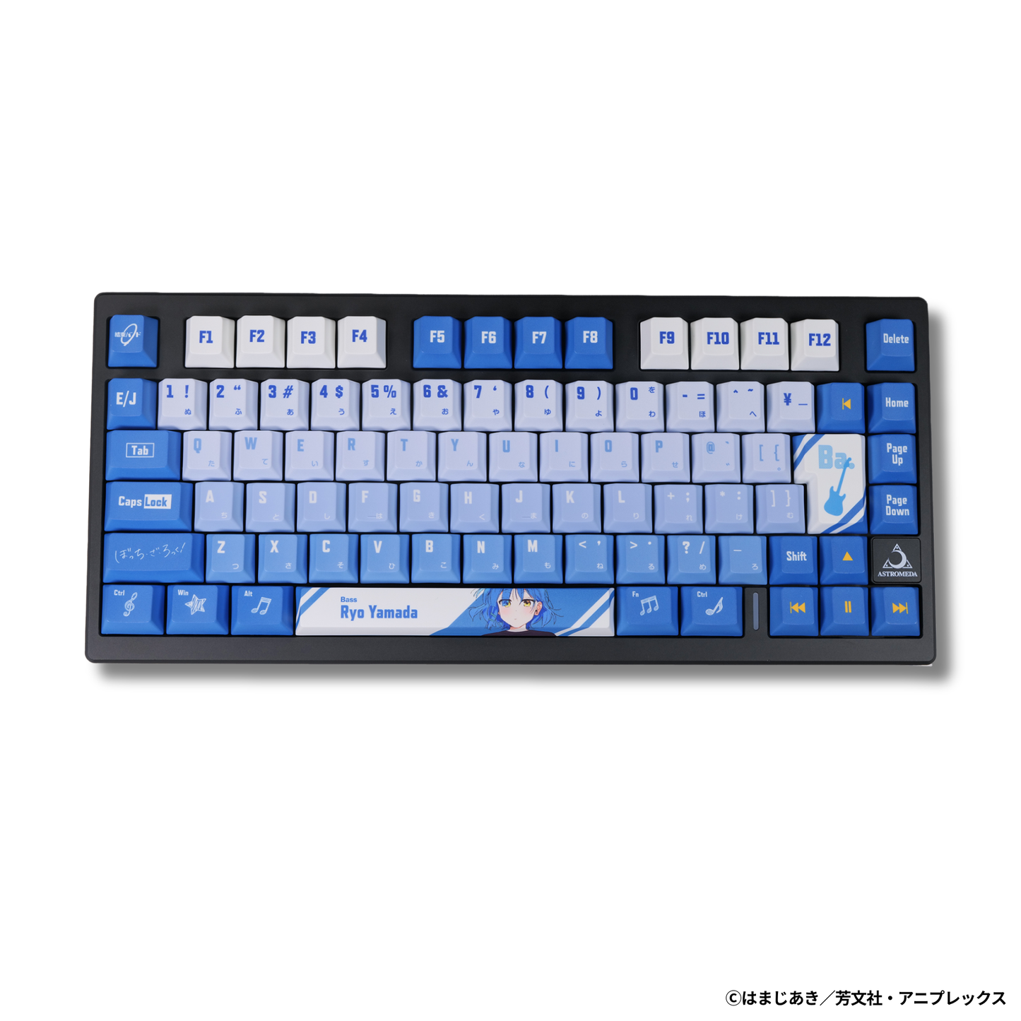 アニメ「ぼっち・ざ・ろっく！」×「Asromeda」8K対応ゲーミングキーボード【山田リョウモデル】 ブラック