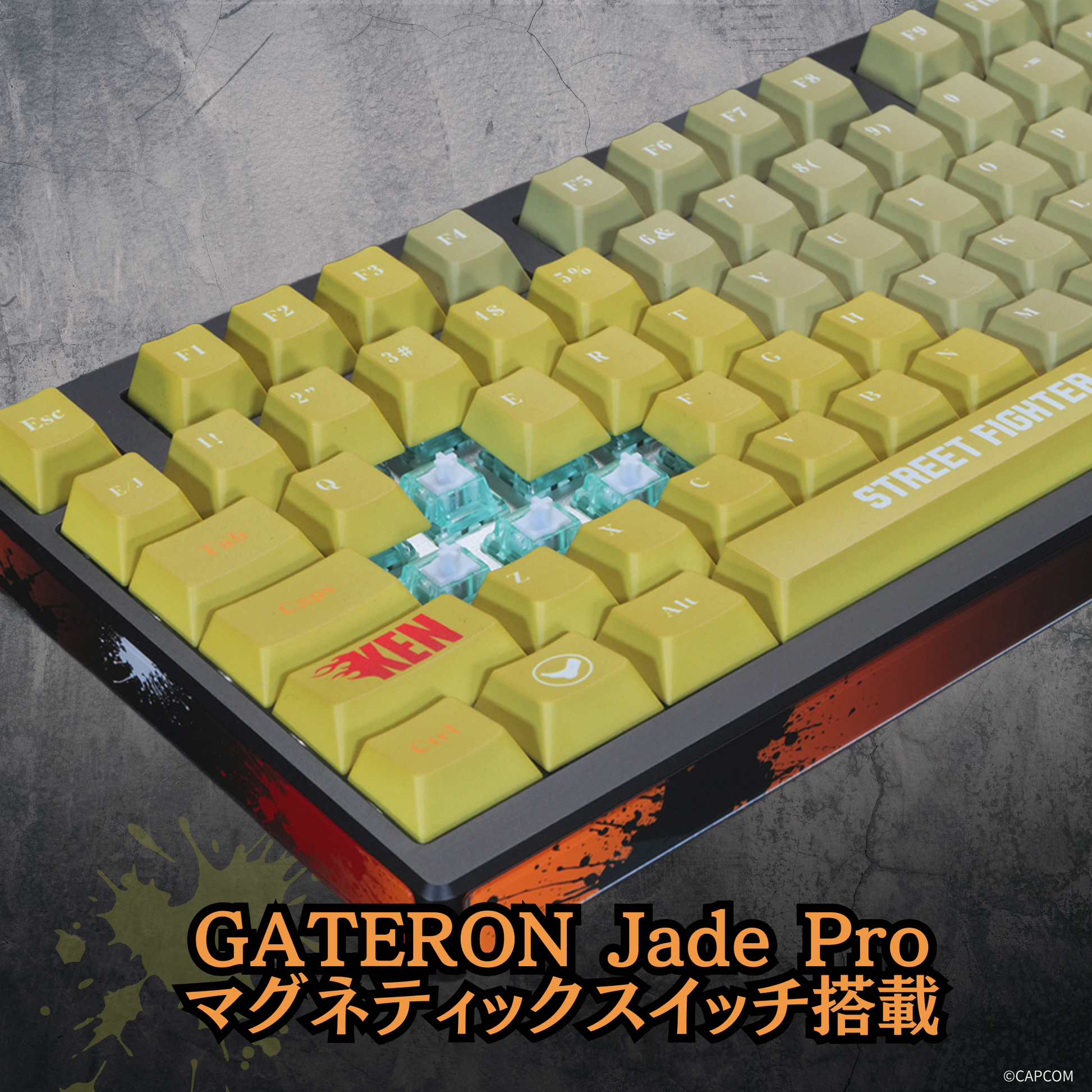 『ストリートファイター6』×Astromeda 8K対応ゲーミングキーボード【ケン】 裏面