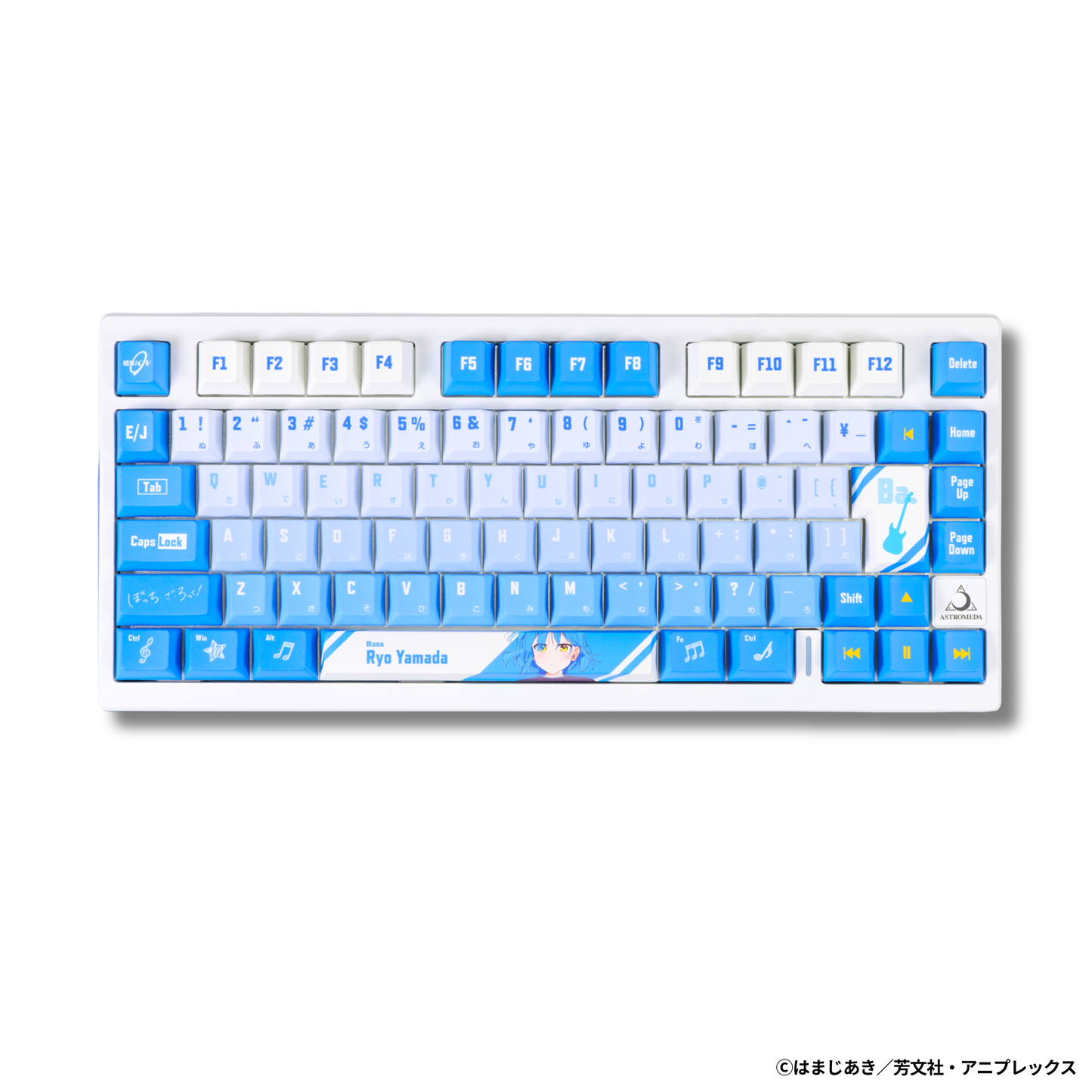 アニメ「ぼっち・ざ・ろっく！」×「Asromeda」8K対応ゲーミングキーボード【山田リョウモデル】 ブラック