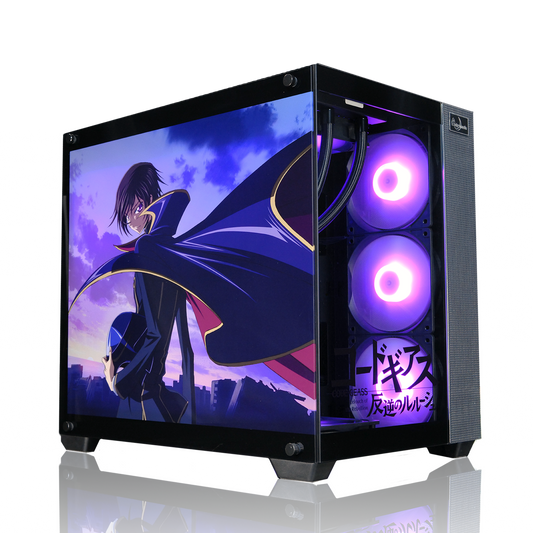 『コードギアス 反逆のルルーシュ』×Astromeda コラボゲーミングPC【ルルーシュモデル】 ブラック筐体メインビジュアル