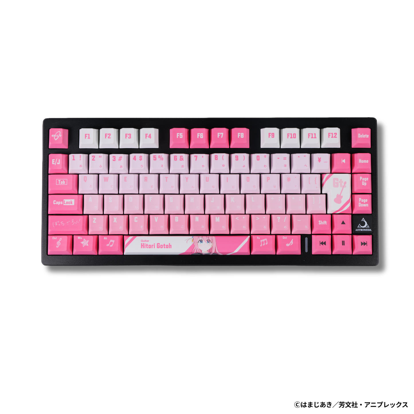 アニメ「ぼっち・ざ・ろっく！」×「Asromeda」8K対応ゲーミングキーボード 【後藤ひとりモデル】 ブラック