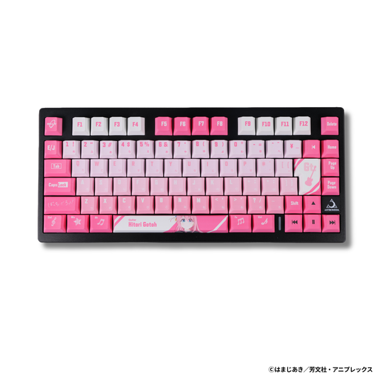 アニメ「ぼっち・ざ・ろっく！」×「Asromeda」8K対応ゲーミングキーボード 【後藤ひとりモデル】 ブラック