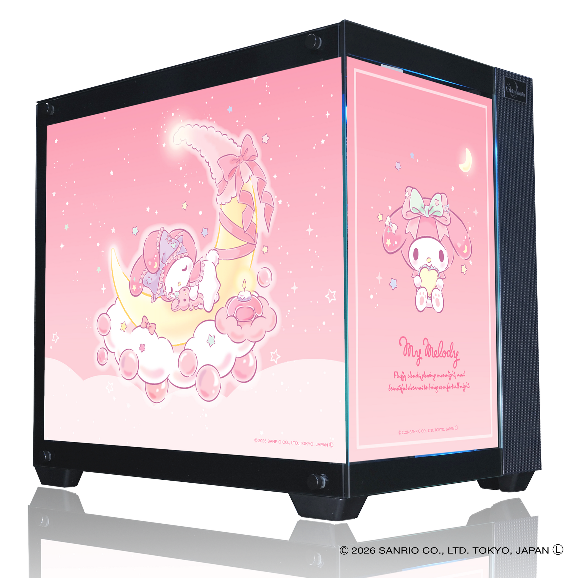 『サンリオキャラクターズ』×Astromeda コラボゲーミングPC【マイメロディ】AMD Ryzenハイモデル ブラック メインビジュアル