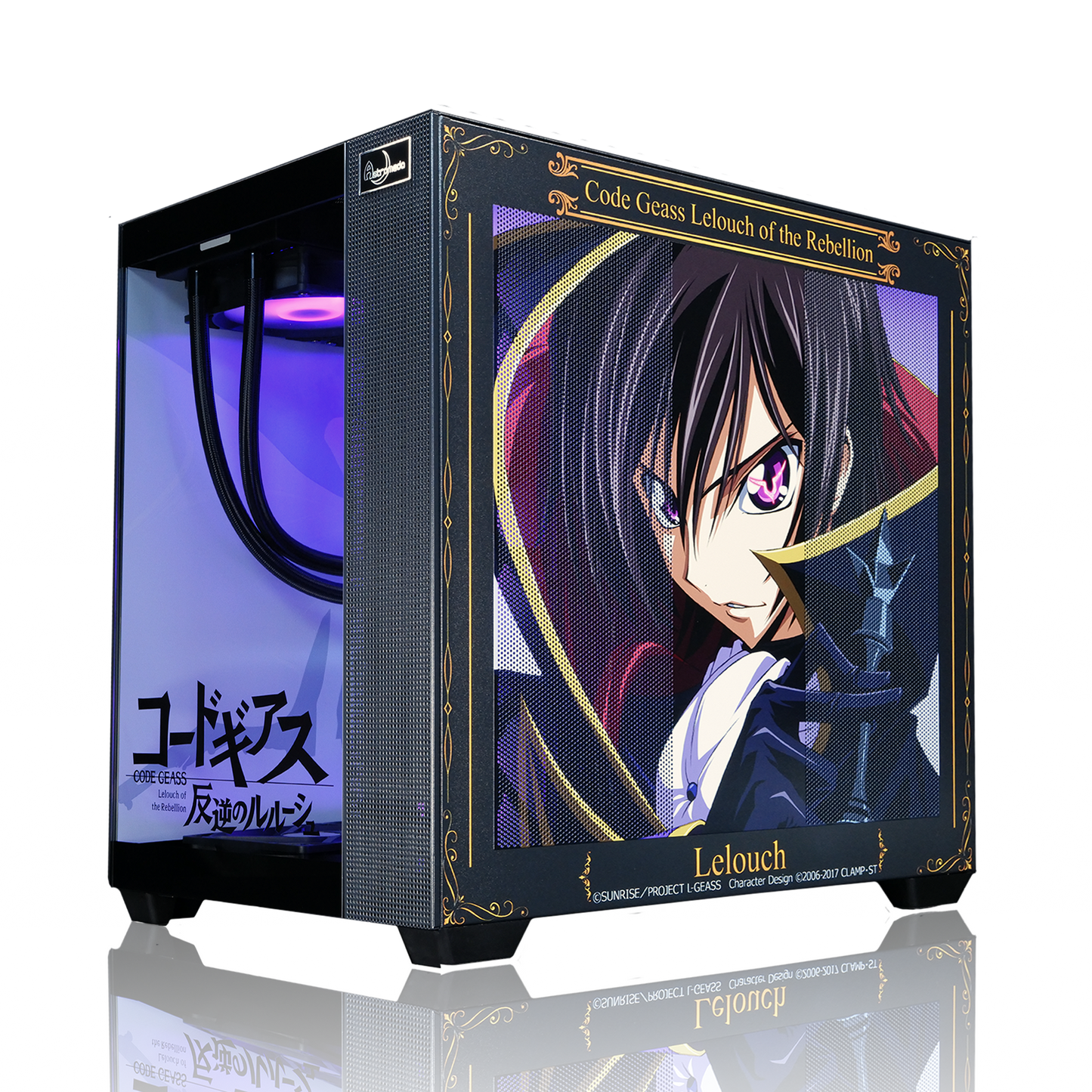『コードギアス 反逆のルルーシュ』×Astromeda コラボゲーミングPC【ルルーシュモデル】 ブラック筐体 パッケージビジュアル