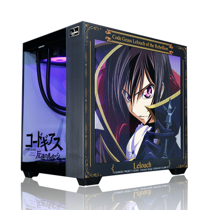 『コードギアス 反逆のルルーシュ』×Astromeda コラボゲーミングPC【ルルーシュモデル】 ブラック筐体 パッケージビジュアル