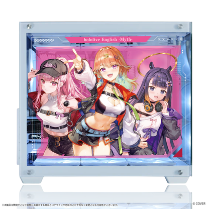 『hololive English』×Astromeda コラボゲーミングPC【Myth】 ホワイト筐体 サイドガラス Mythキャラクターデザイン