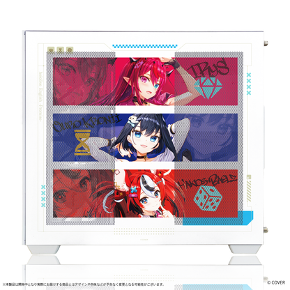 『hololive English』×Astromeda コラボゲーミングPC【Promise】 ホワイト筐体 サイドガラス Promiseフレームデザイン