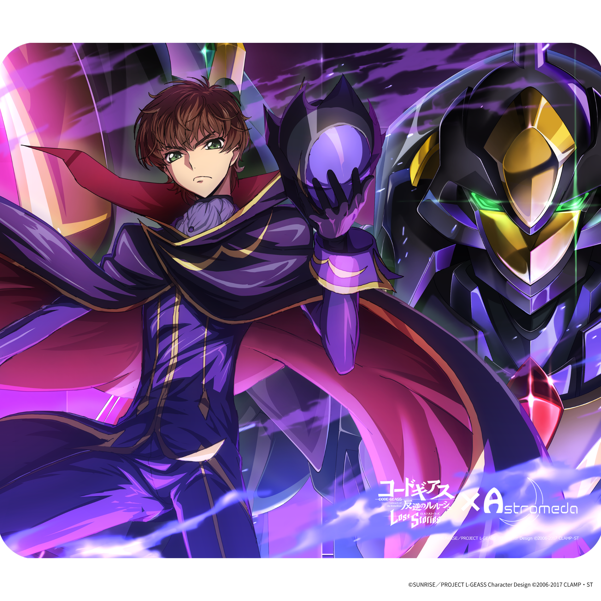 『コードギアス 反逆のルルーシュ ロストストーリーズ』×Astromeda ゲーミングラバーマウスパッド【スザク】タイプA スザク等身イラスト ロストストーリーズデザイン メインビジュアル