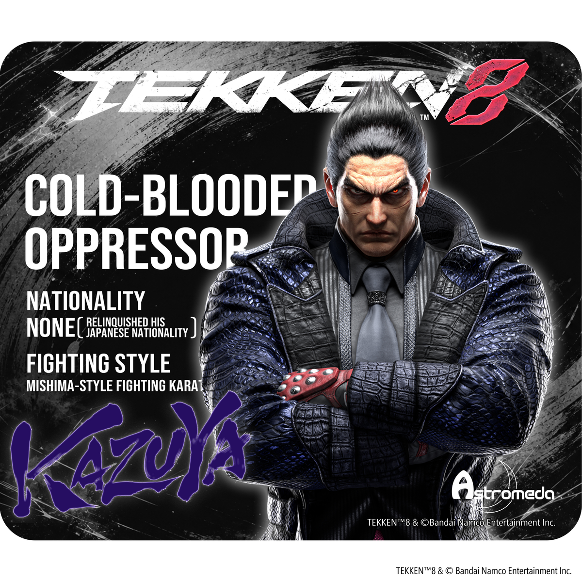 『TEKKEN8』x「Astromeda」ゲーミングラバーマウスパッド【三島 一八】
