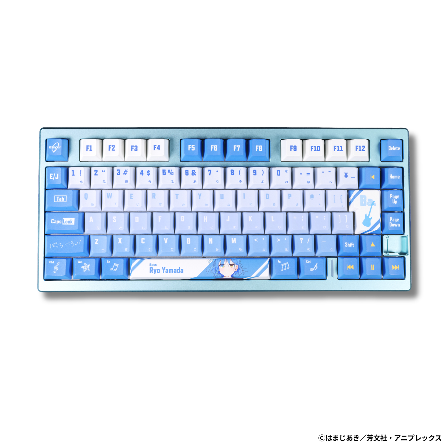 アニメ「ぼっち・ざ・ろっく！」×「Asromeda」8K対応ゲーミングキーボード【山田リョウモデル】 ブラック