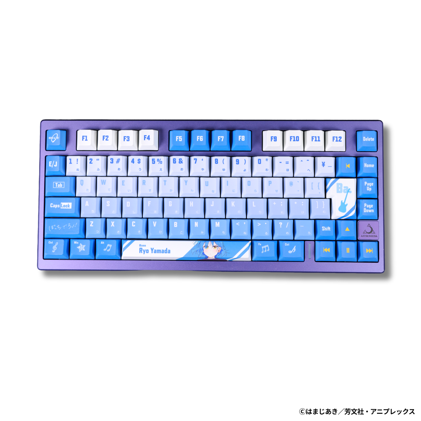 アニメ「ぼっち・ざ・ろっく！」×「Asromeda」8K対応ゲーミングキーボード【山田リョウモデル】 ブラック
