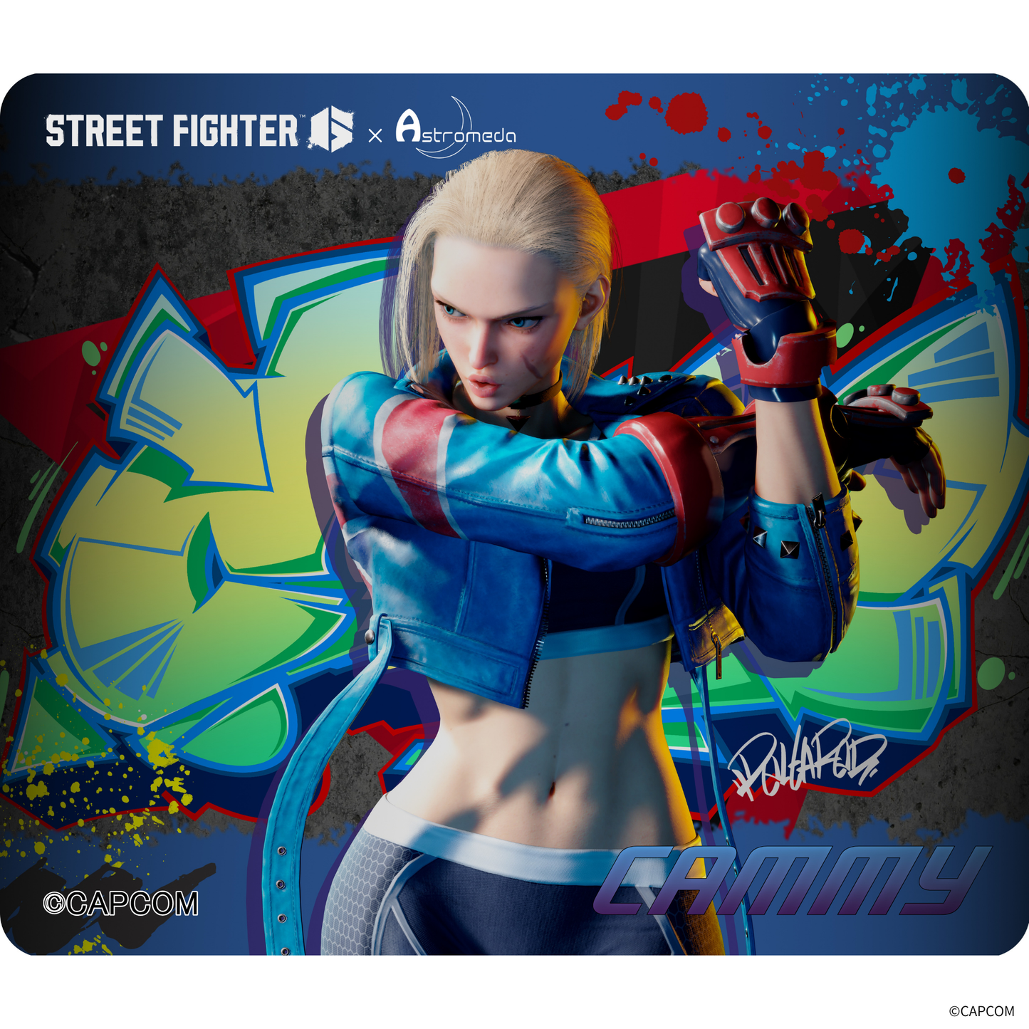 『ストリートファイター6』×「Astromeda」ゲーミングマウスパッド【キャミィ】