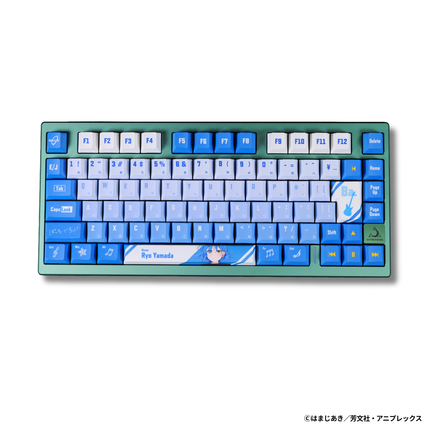 アニメ「ぼっち・ざ・ろっく！」×「Asromeda」8K対応ゲーミングキーボード【山田リョウモデル】 ブラック