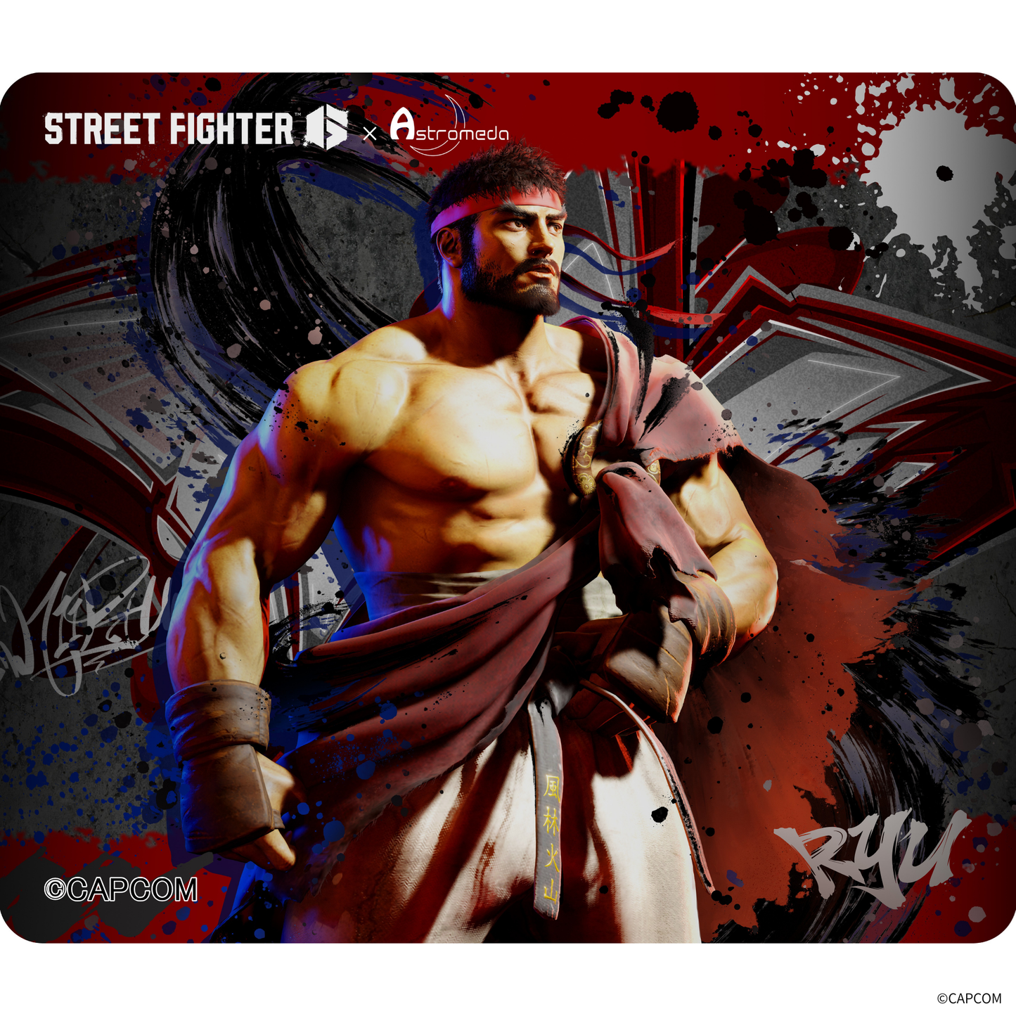『ストリートファイター6』×「Astromeda」ゲーミングマウスパッド【リュウ】