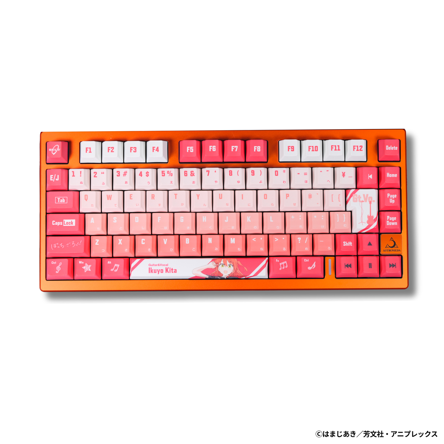 アニメ「ぼっち・ざ・ろっく！」×「Asromeda」8K対応ゲーミングキーボード【喜多郁代モデル】　ブラック