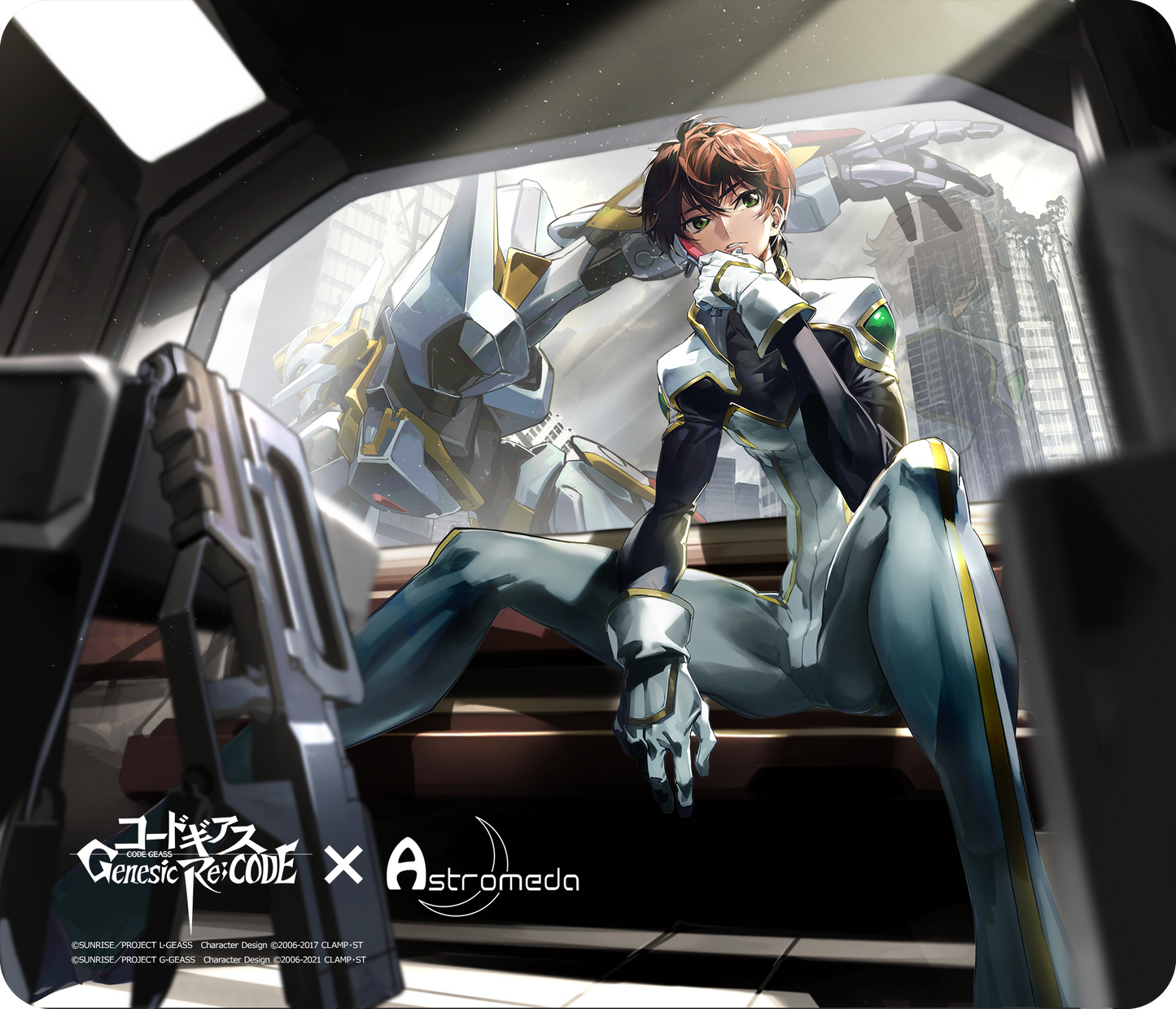 『コードギアス 反逆のルルーシュ Genesic Re;CODE』×Astromeda ゲーミングマウスパッド【スザク】 スザク等身イラスト 反逆のルルーシュデザイン メインビジュアル