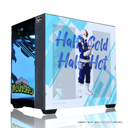 『僕のヒーローアカデミア』×Astromeda コラボゲーミングPC【轟焦凍】 強化フロントクリアガラスRGB内部