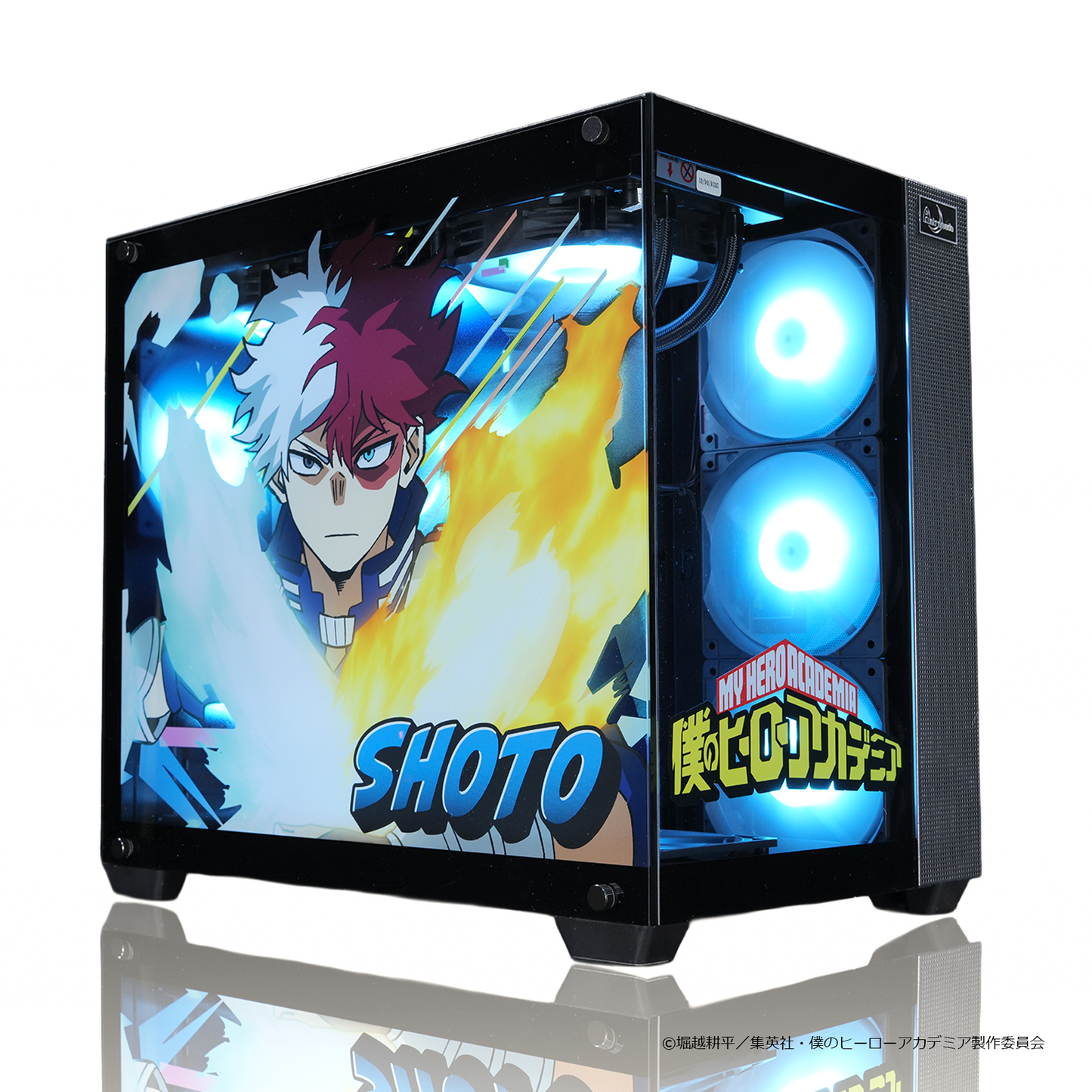 「Astromeda」×TVアニメ『僕のヒーローアカデミア』ゲーミングPCケース【轟焦凍モデル】