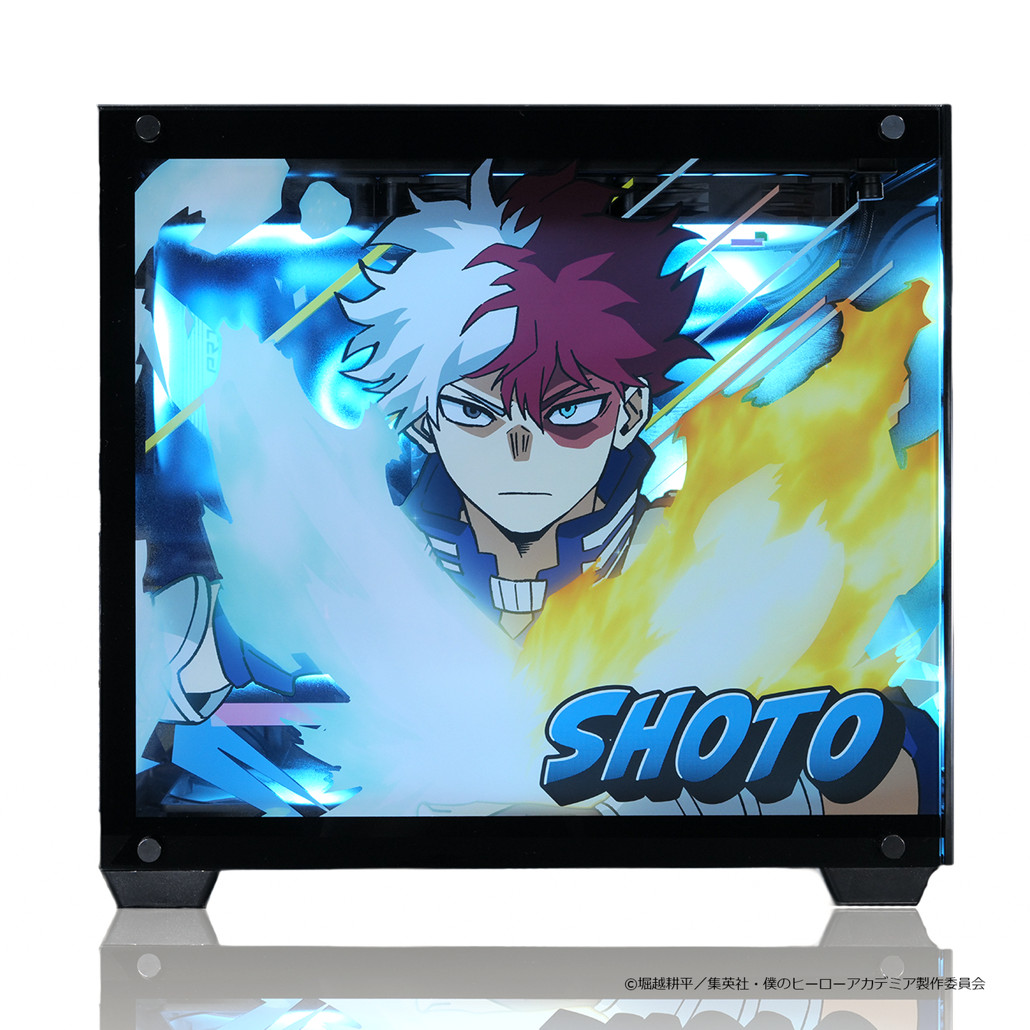『僕のヒーローアカデミア』×Astromeda コラボゲーミングPC【轟焦凍】 サイドガラスキャラクターデザイン