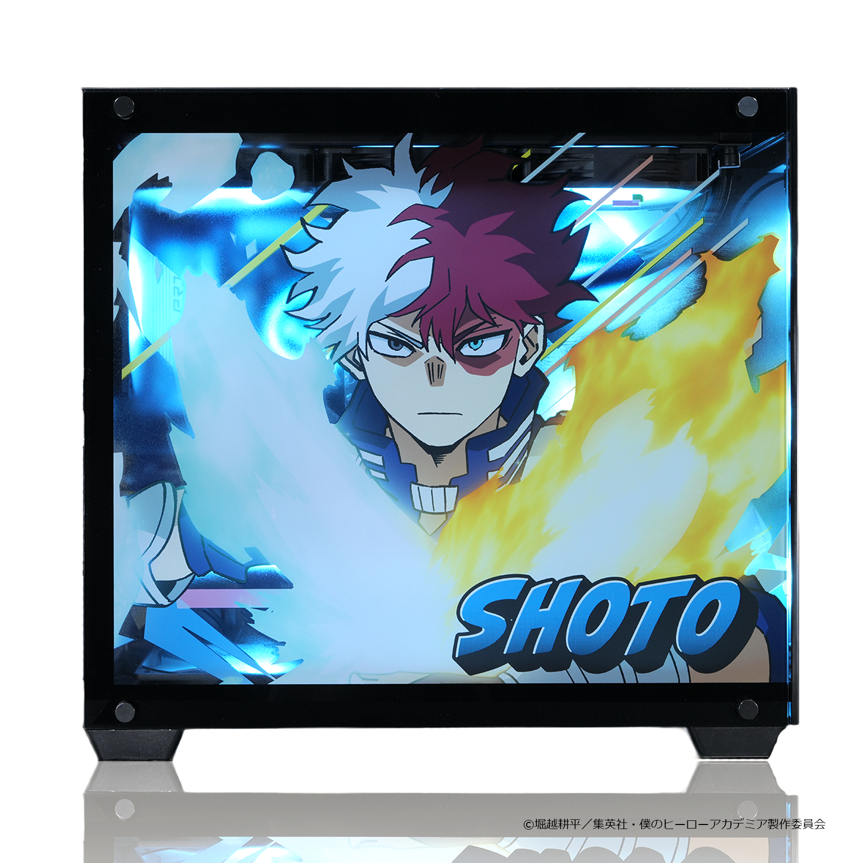 『僕のヒーローアカデミア』×Astromeda コラボゲーミングPC【轟焦凍】 サイドガラスキャラクターデザイン