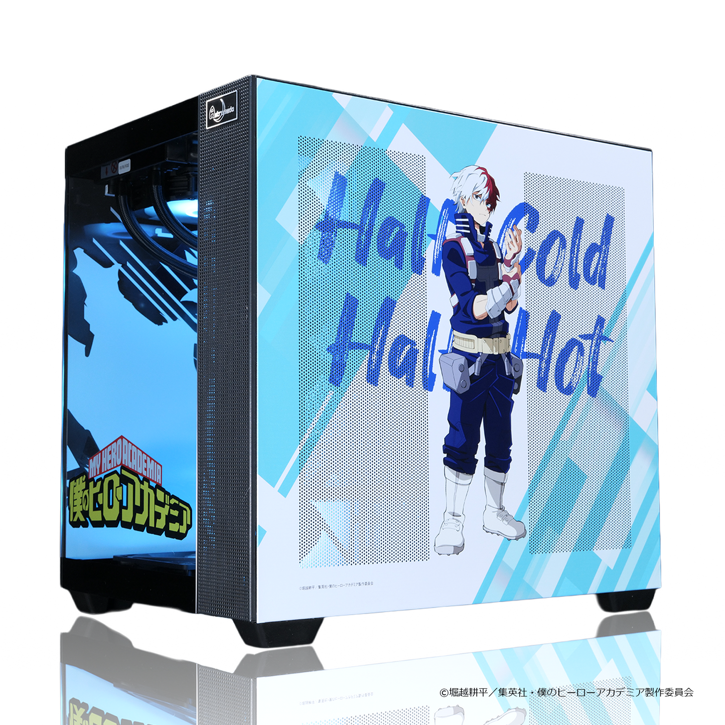 『僕のヒーローアカデミア』×Astromeda コラボゲーミングPCケース【轟焦凍モデル】 フロントクリアガラス